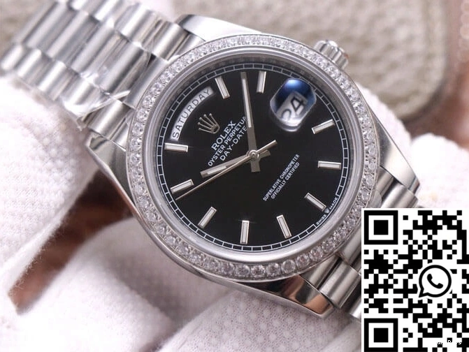 Day-Date Dial EW Black Factory Rolex M228349RBR-0002 0302